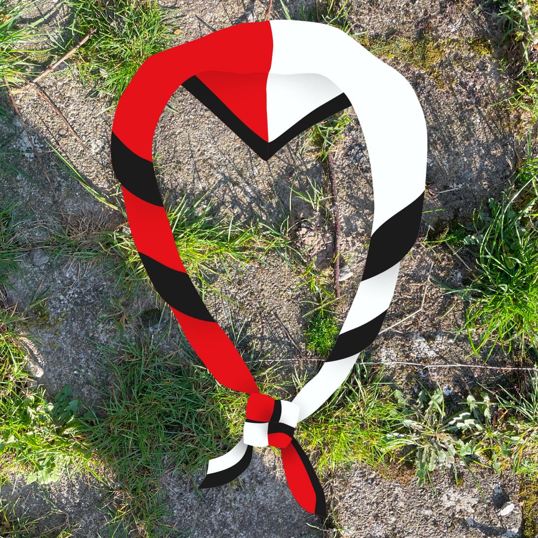 Pfadikrawatte von der Abteilung Pfadi Wohle