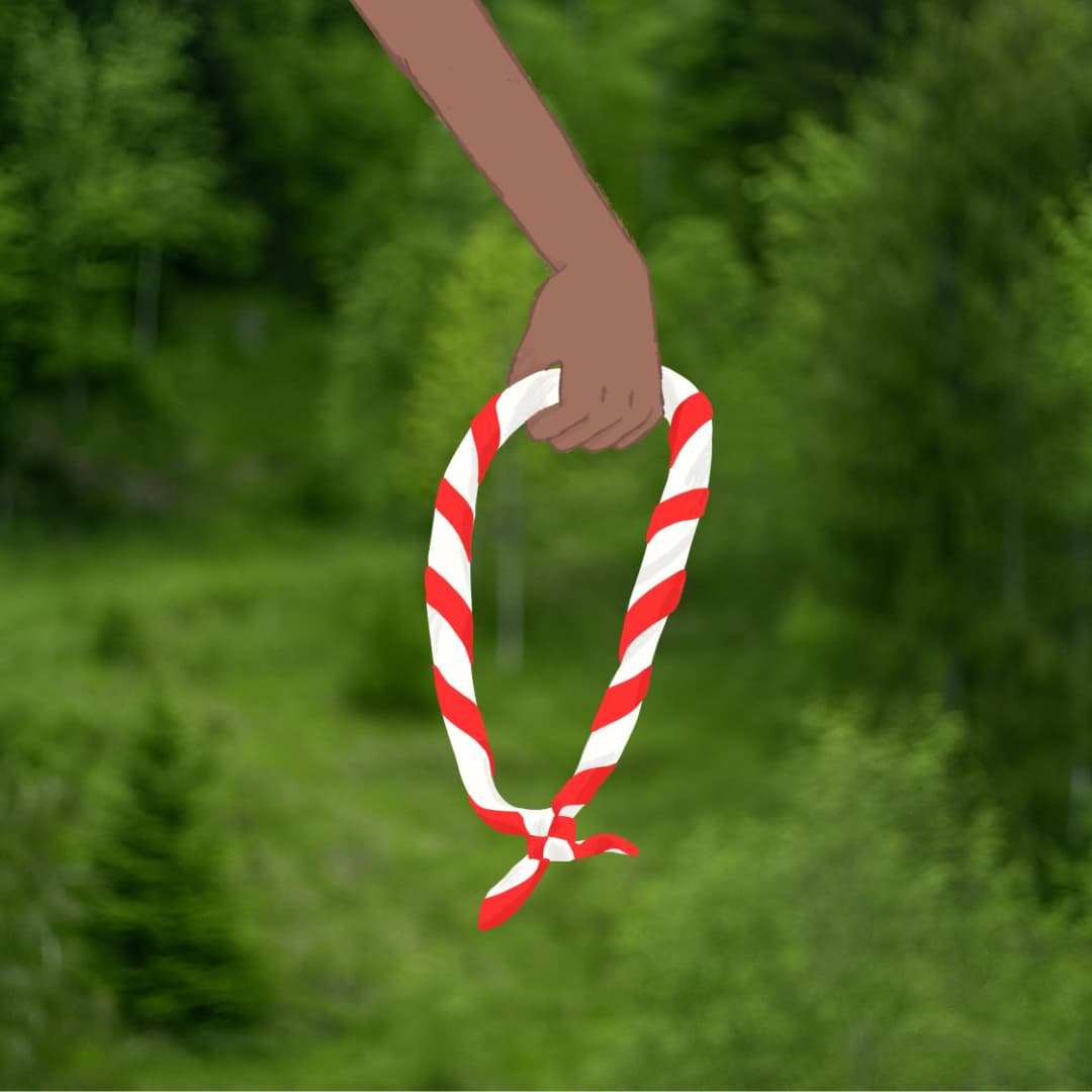 Pfadikrawatte von der Abteilung Pfadi Region Winterthur