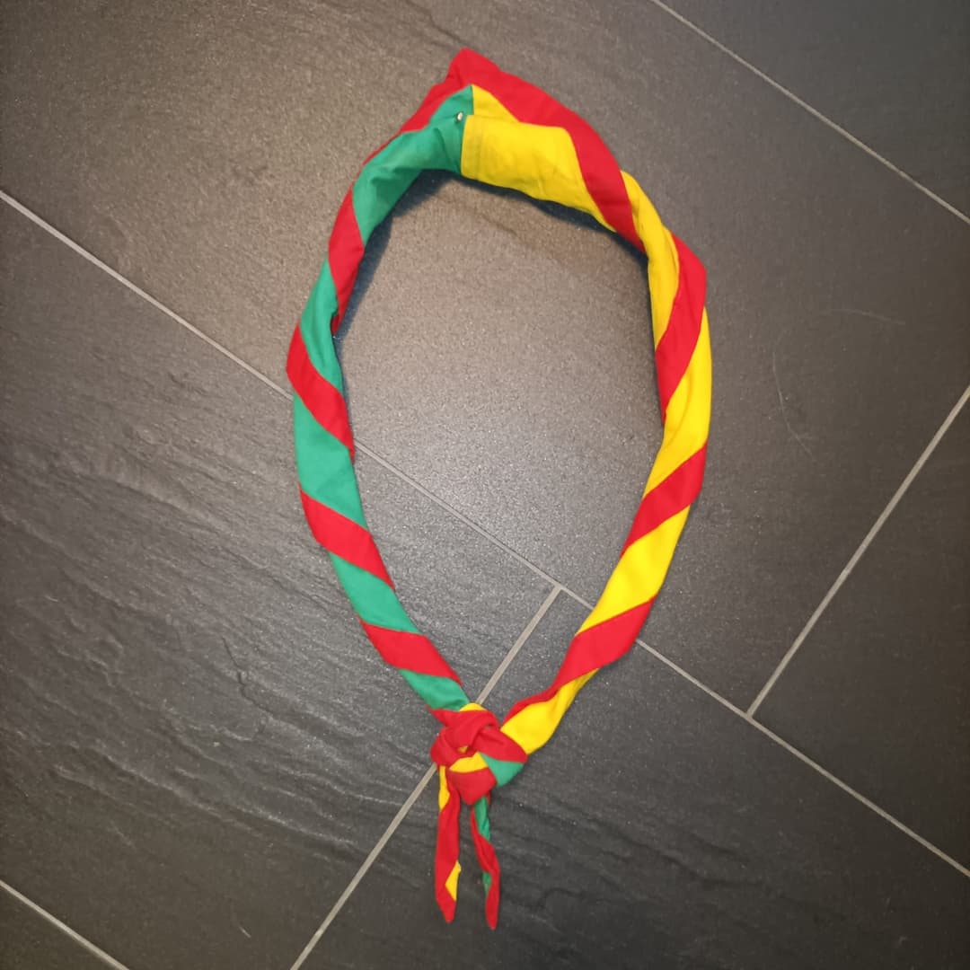 Pfadikrawatte von der Abteilung Scouts du Gros-de-Vaud