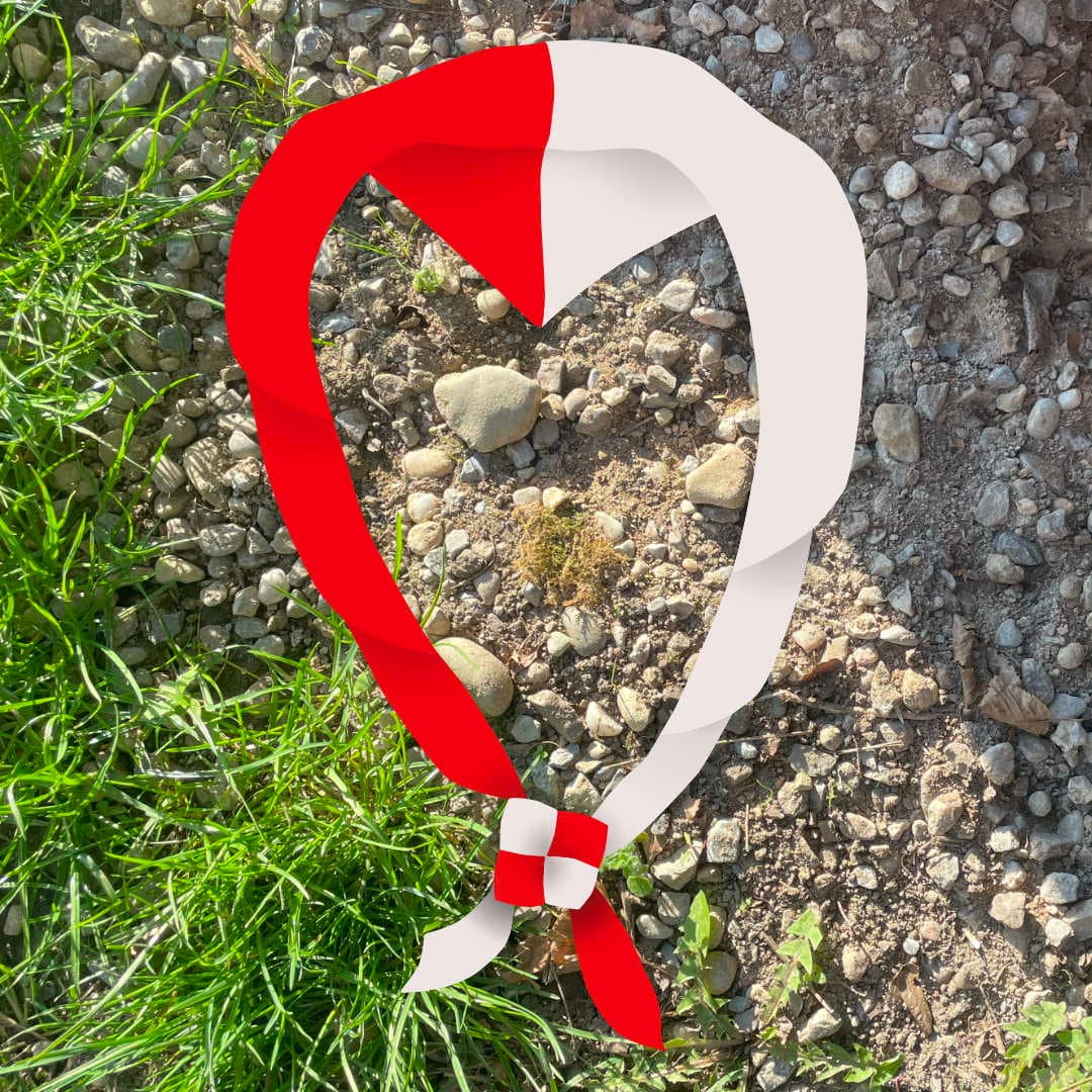 Pfadikrawatte von der Abteilung Pfadi Bettlach
